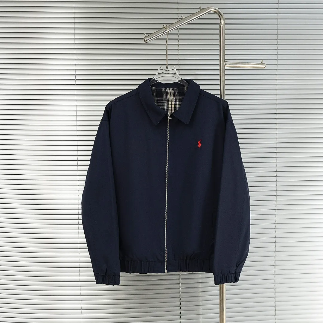 P490 top version (different currencies) You can scan the QR code to enter the official website. Style: Ralph Lauren POLO Ralph Lauren original open molded small label embroidery reversible old money style jacket Color: Picture color Size: S-XL Fabric: Woven Accessories: Full set of customized accessories No gender distinction, same style for men and women